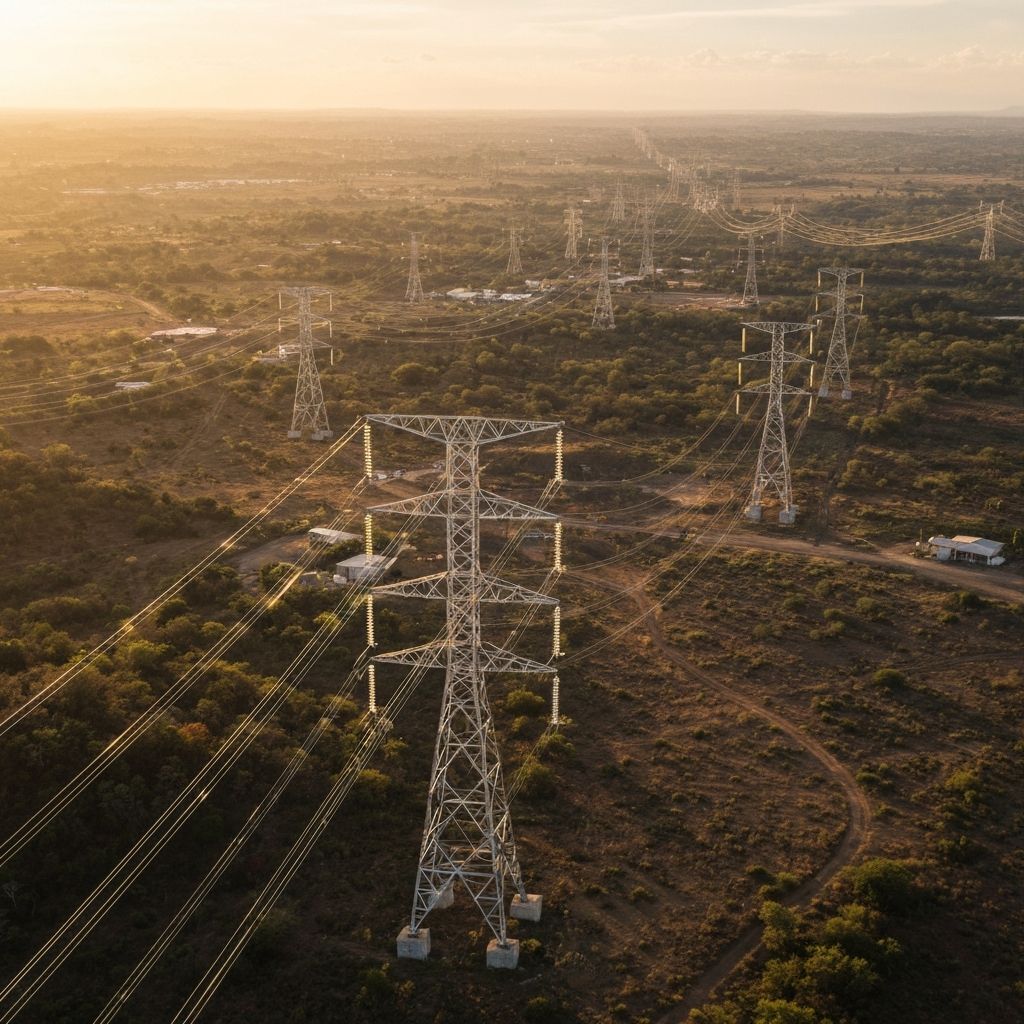 High-voltage power transmission infrastructure in Venezuela
